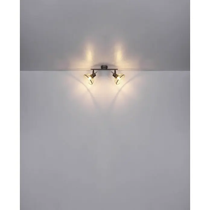 Globo Deckenstrahler Moniga - 40 W, L x B x H: 46,5 x 16 x 20,6 cm, Chrom, E27, 2 Stk. - Stimmungsaufnahme