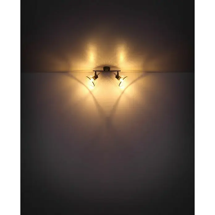 Globo Deckenstrahler Moniga - 40 W, L x B x H: 46,5 x 16 x 20,6 cm, Chrom, E27, 2 Stk. - Stimmungsaufnahme