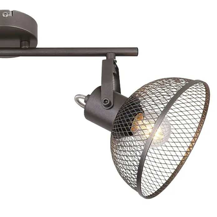 Globo Deckenstrahler Moniga - 40 W, L x B x H: 46,5 x 16 x 20,6 cm, Chrom, E27, 2 Stk. - Detailaufnahme