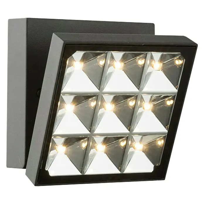 Globo LED-Außenleuchte Bolton - IP44, 9 Stk. - Diagonale Ansicht