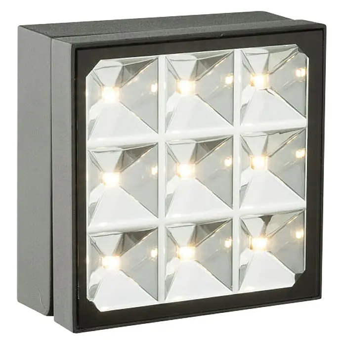 Globo LED-Außenleuchte Bolton - IP44, 9 Stk. - Diagonale Ansicht
