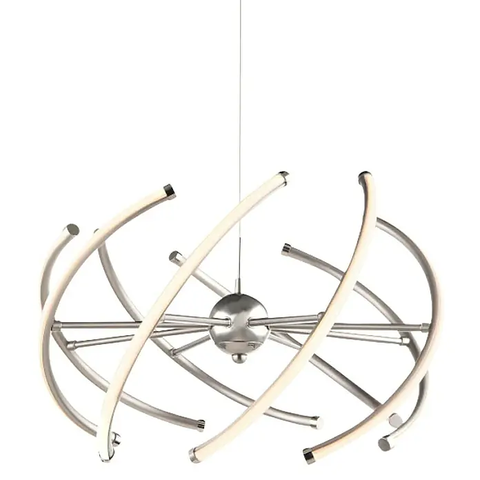 Globo LED-Pendelleuchte Wave - Höhe: 120 cm - Vorderansicht
