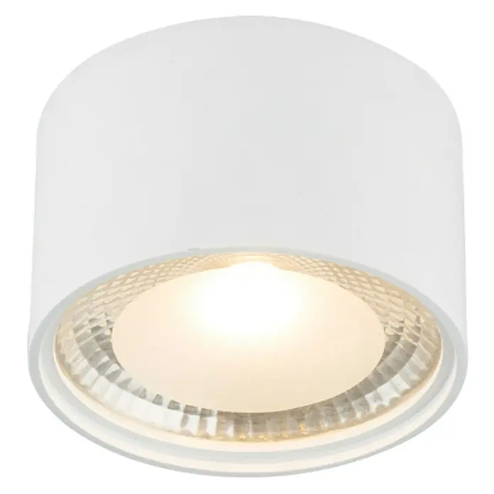 Globo LED-Deckenleuchte rund Serena - 12 W, Ø x H: 113 mm x 8 cm, Warmweiß - Diagonale Ansicht