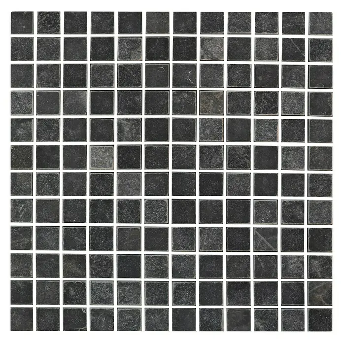 Baldosa de mosaico Blackstone 2,3 - 30 x 30 cm, Negro - Vista frontal
