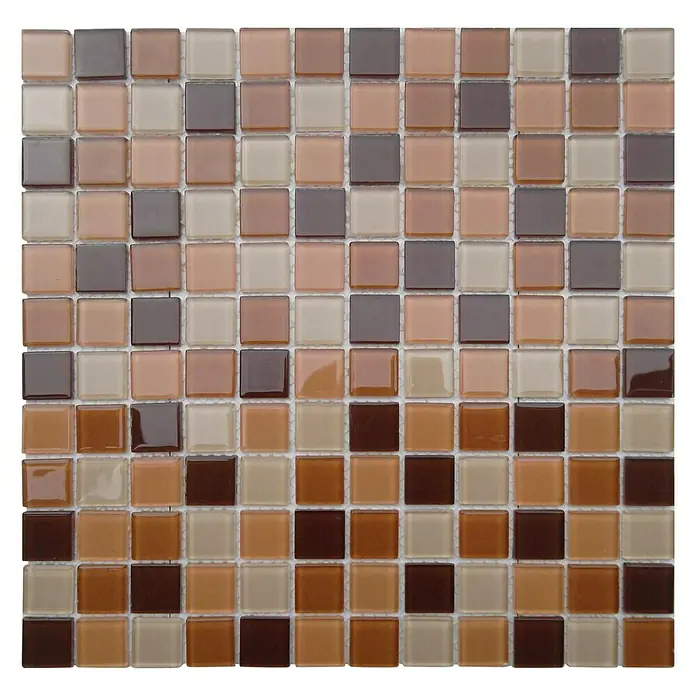 Baldosa de mosaico Murano - 30 x 30 cm, Beige - Vista frontal