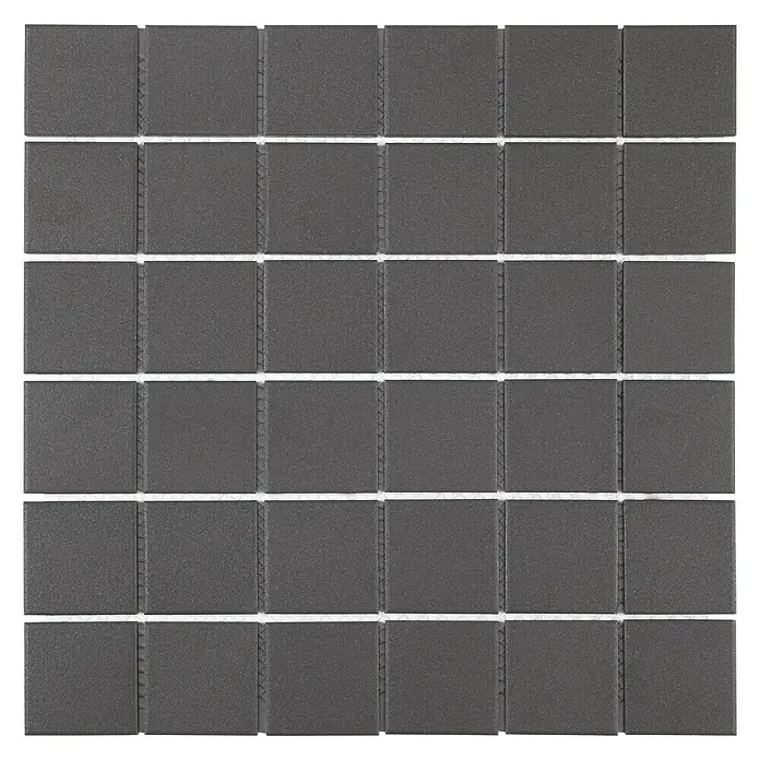 Baldosa de mosaico Tecniq - 30 x 30 cm, Negro - Vista frontal