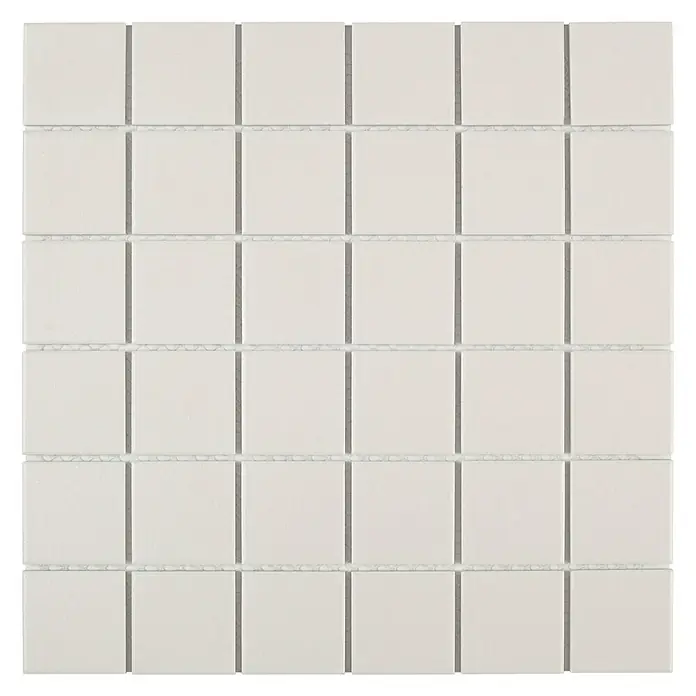 Baldosa de mosaico Tecniq - 30 x 30 cm, Blanco - Vista frontal
