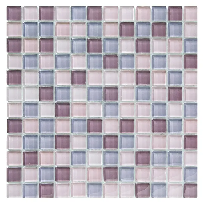 BHS Showroom Baldosa de mosaico Murano - 30 x 30 cm, Lila - Vista frontal