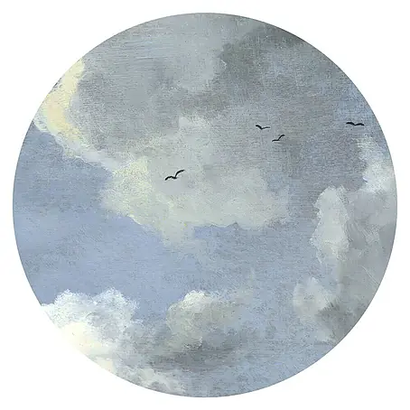 Komar Dots Fototapete rund Simply Sky