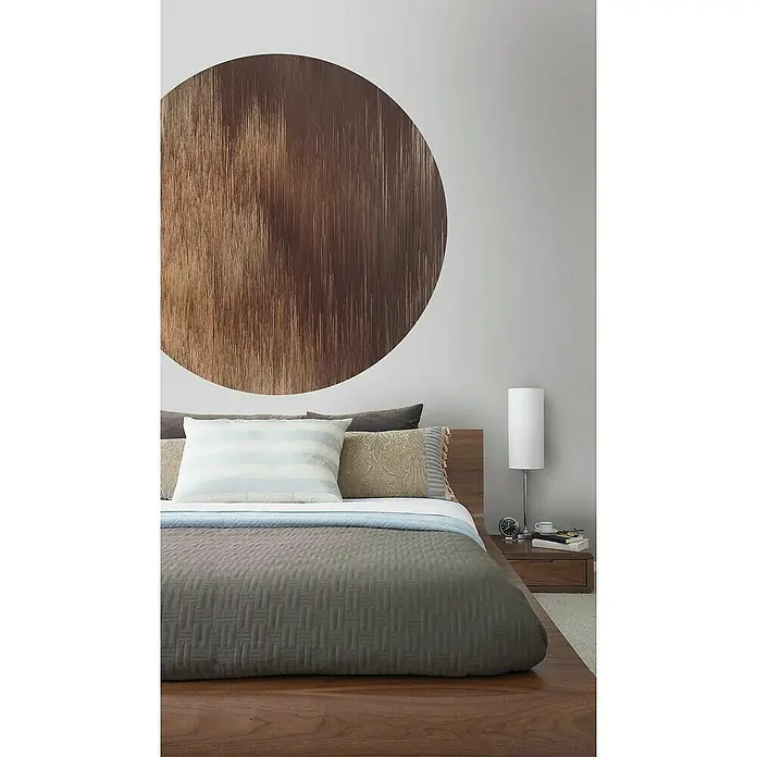 Komar Dots Fototapete rund Windlines Color - 125 cm, Selbstklebend - Stimmungsaufnahme