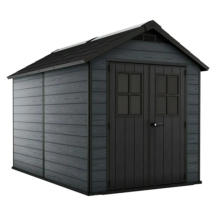 Keter Caseta para jardín Newton 7511 - 350 cm, 228 cm, Plástico, Gris - Vista angular
