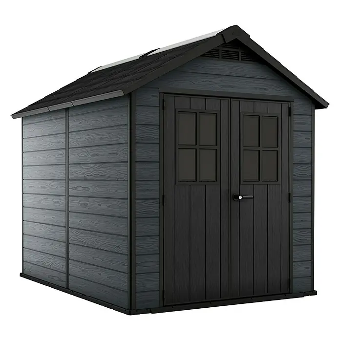 Keter Caseta para jardín Newton 759 - 287 cm, 228 cm, Plástico, Gris - Vista angular