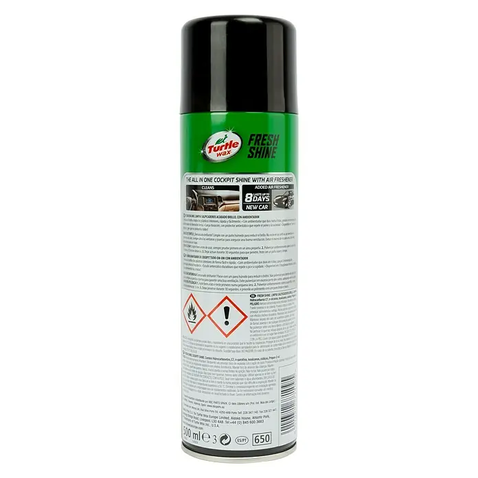 Turtle Wax Limpia salpicaderos Fresh Shine - 500 ml - Vista trasera