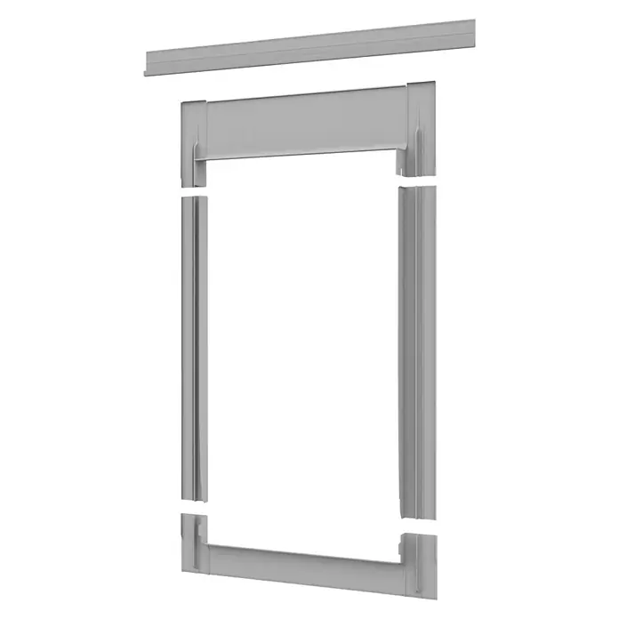 Solid Elements Eindeckrahmen Schiefer - 78 x 118 cm - Diagonale Ansicht