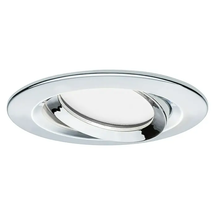 Paulmann LED ugradbena svjetiljka, okrugla Nova Plus - 6,8 W, Krom, Topla bijela, IP65 - Pogled odozdo