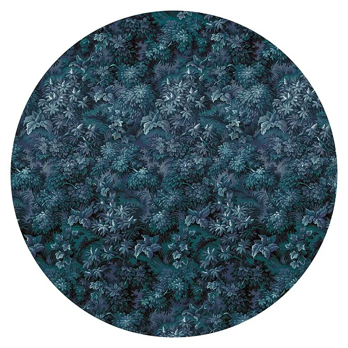 Komar Dots Fototapete rund Azul - 125 cm, Selbstklebend - Draufsicht