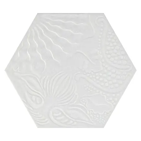 Feinsteinzeugfliese Hexagon Gaudi White