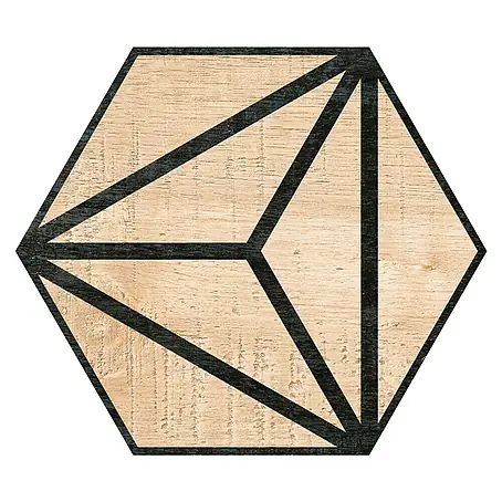 Feinsteinzeugfliese Hexagon Tribeca Grey
