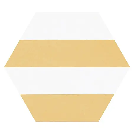 Feinsteinzeugfliese Hexagon Porto Capri Yellow