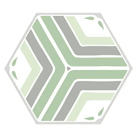 Feinsteinzeugfliese Hexagon Jasmine