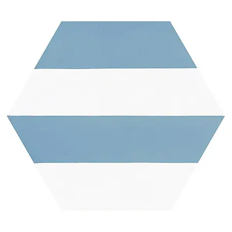 Feinsteinzeugfliese Hexagon Porto Capri Blue