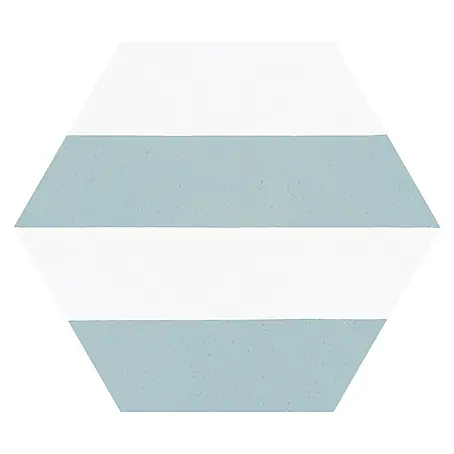 Feinsteinzeugfliese Hexagon Porto Capri Aqua