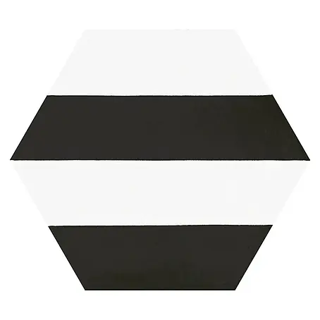Feinsteinzeugfliese Hexagon Porto Capri Black