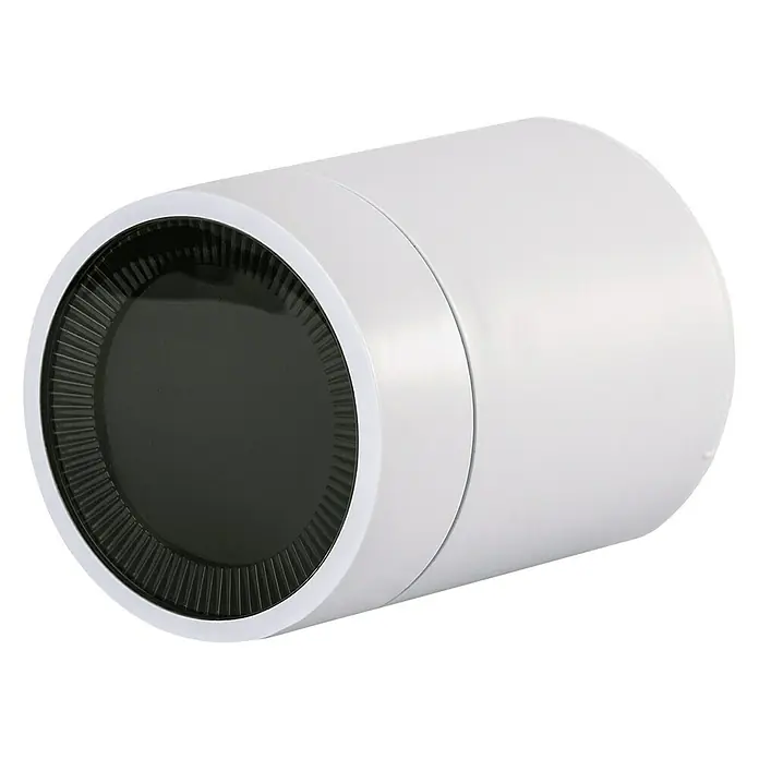 Essentials Heizkörper-Thermostat Premium - Batteriebetrieben, Smarte Steuerung: Essentials Smart Home App, Ø x L: 5,7 x 10,3 cm - Diagonale Ansicht