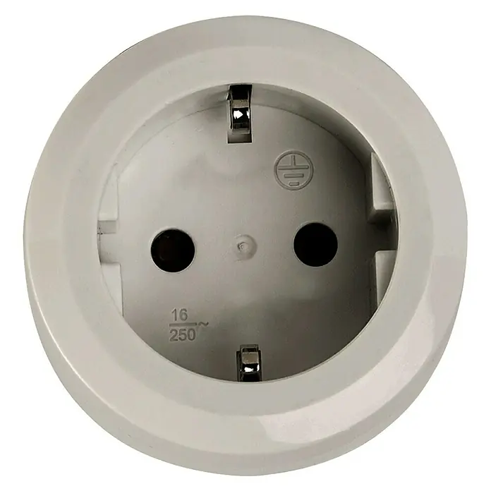 Essentials WiFi-Schaltsteckdose - Weiß, 16 A, Max. Anschlussleistung: 3.680 W - Vorderansicht