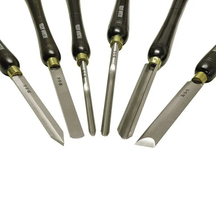 Holzmann Drehmeißel-Set H6TLG - Schaftart: Zylindrisch, 7 -tlg. - Detailaufnahme