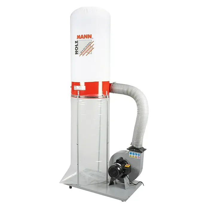 Holzmann Absauganlage ABS2480 - 2.480 m³/h, 230 V - Diagonale Ansicht
