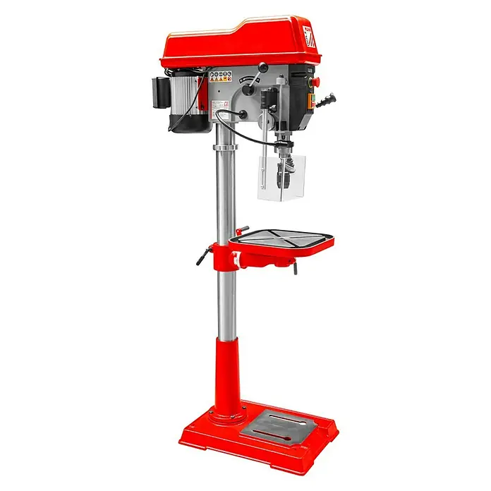 Holzmann Tischbohrmaschine SB163VH - 1.100 W, Leerlaufdrehzahl: 460 U/min - 2.100 U/min, Spannweite Bohrfutter: 0 mm - 16 mm - Diagonale Ansicht