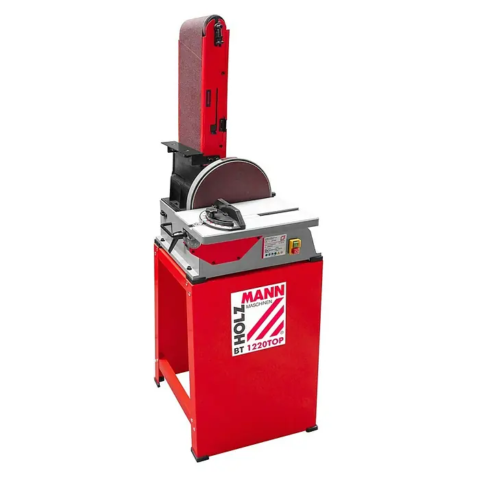 Holzmann Band- & Tellerschleifer BT1220 - 750 W, Drehzahl: 2.980 U/min - Diagonale Ansicht