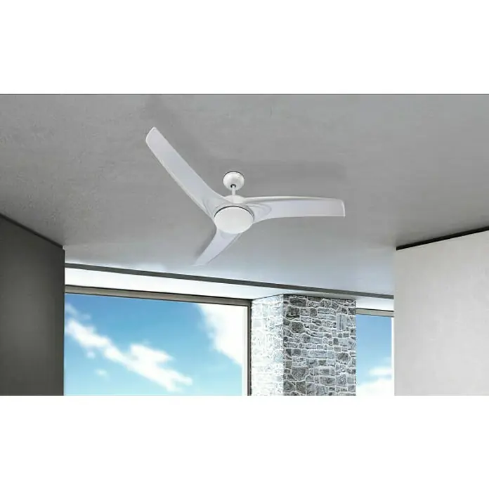 Globo Deckenventilator Primo - Durchmesser: 132 cm, Silber, 40 W - Stimmungsaufnahme