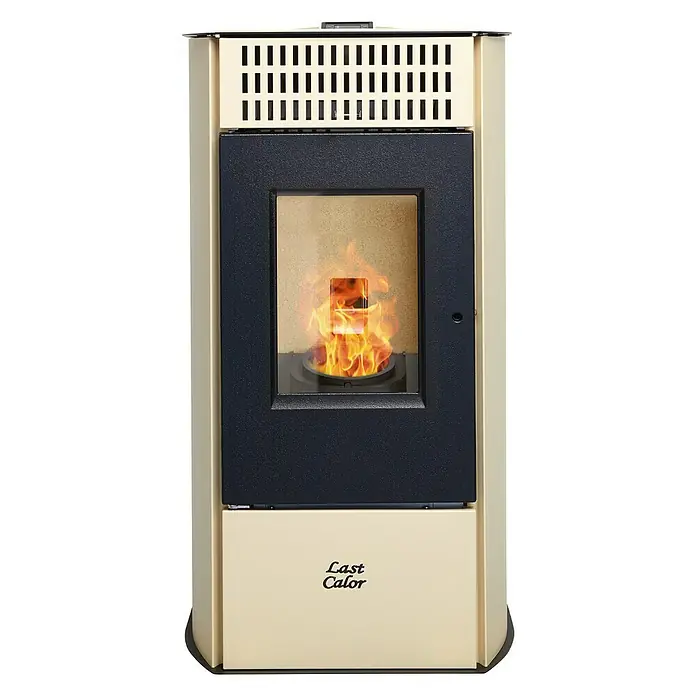 Last Calor Estufa de pellets Mara - 10,41 kW, Crema - Vista frontal