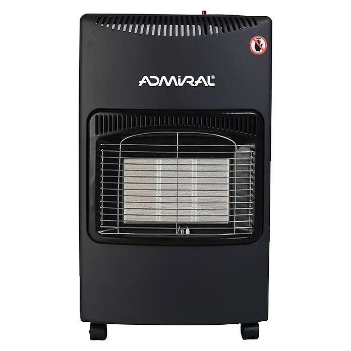 Admiral Estufa de gas por infrarrojos Lugano AD-20CE - 4,2 kW, Negro - Vista frontal