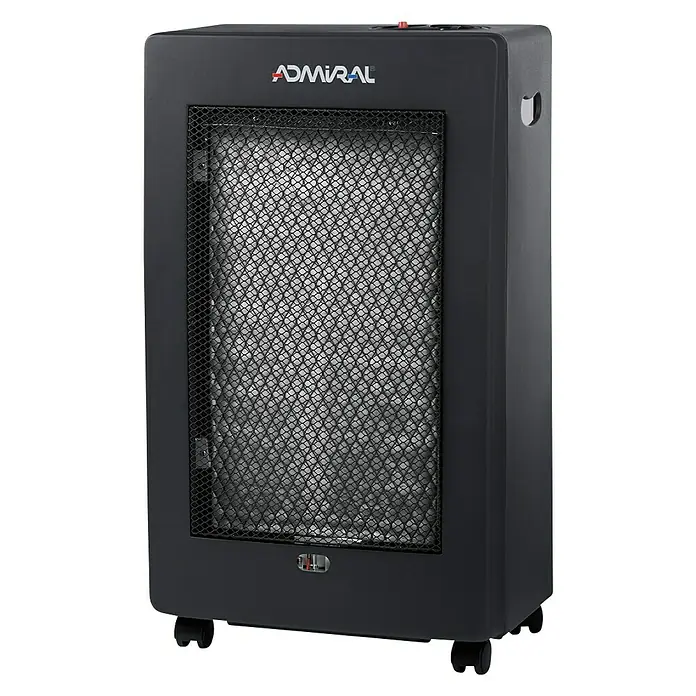 Admiral Estufa de gas catalítica Sion AD-20CAT - 2,5 kW, Negro - Vista angular