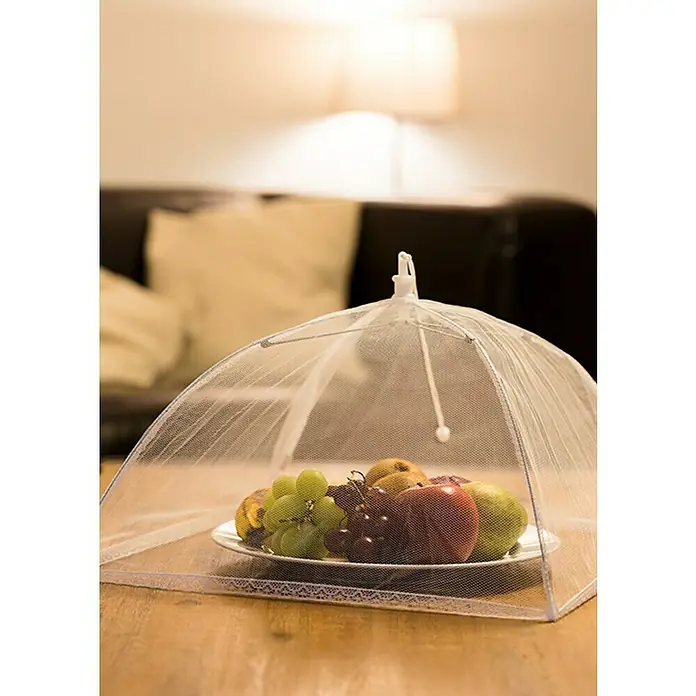 Schellenberg Cubierta de protección para alimentos - L x An x Al: 250 x 350 x 350 mm, Poliéster, Blanco - Foto ambiente