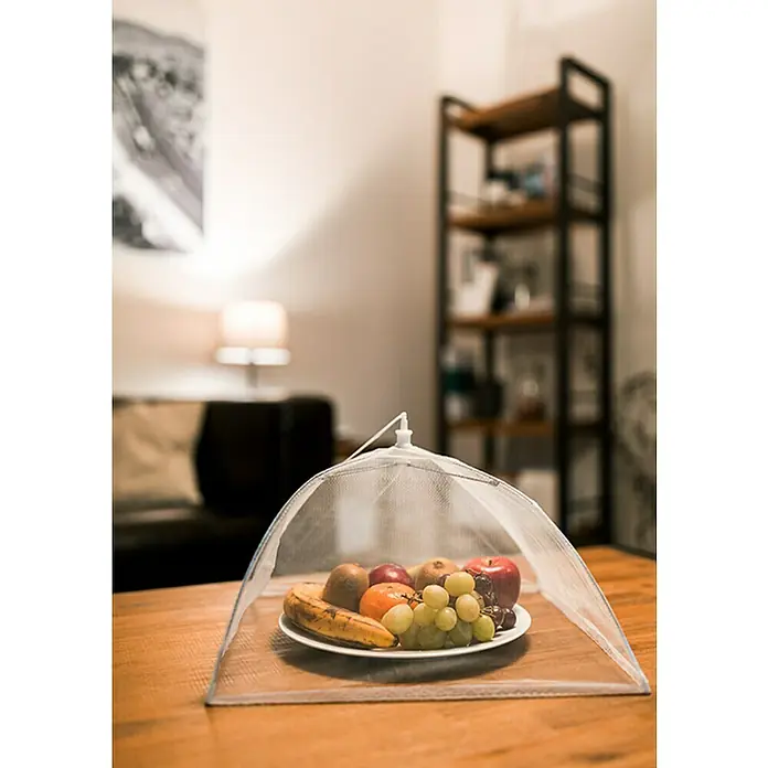 Schellenberg Cubierta de protección para alimentos - L x An x Al: 250 x 350 x 350 mm, Poliéster, Blanco - Foto ambiente