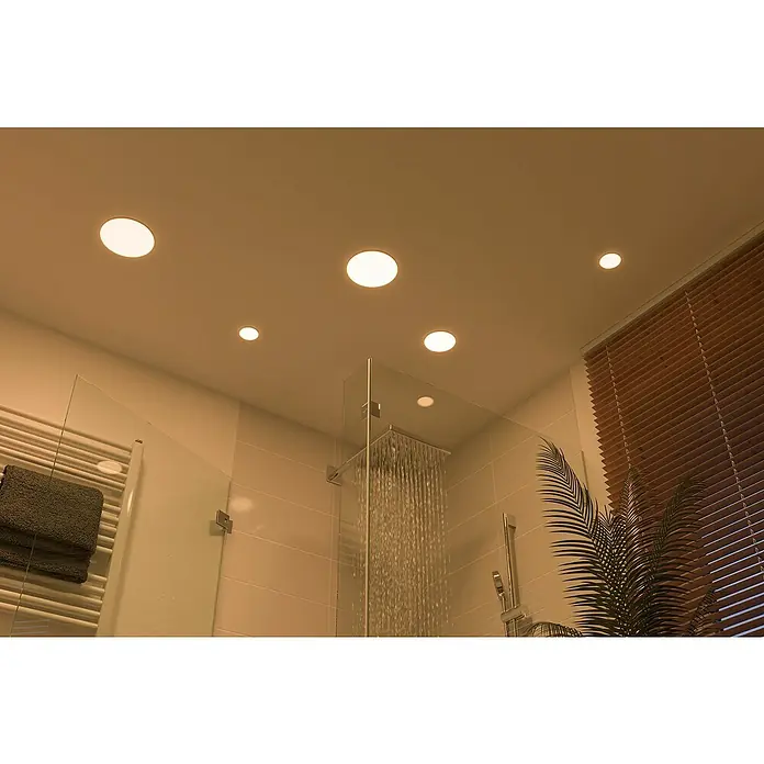 Paulmann Okrugla ploča s LED svjetlom - 17 W, Ø x V: 18,5 x 3,1 cm, Satin, Topla bijela - Živopisni prikaz