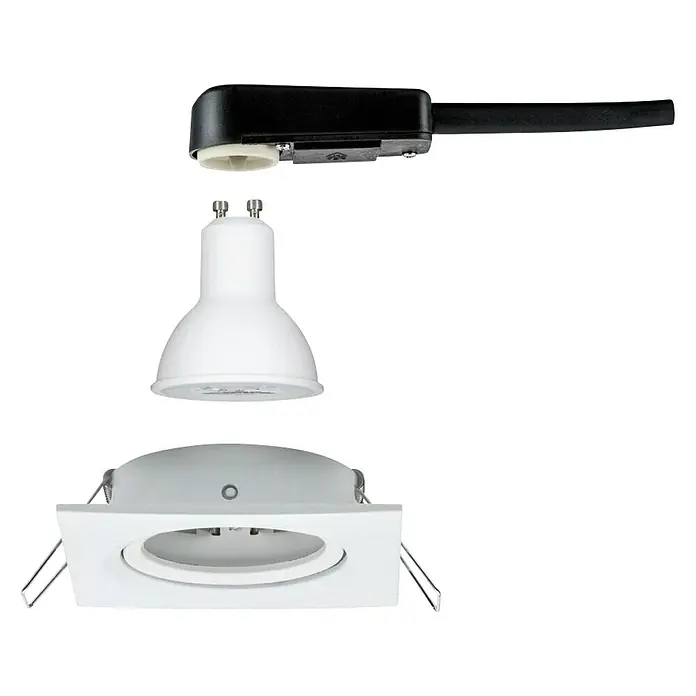 Paulmann LED-Einbauleuchte Nova - 6,5 W, Weiß, Warmweiß, 1 Stk. - Diagonale Ansicht