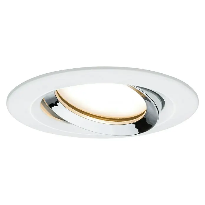 Paulmann LED-Einbauleuchten-Set Nova Plus - 6,8 W, Weiß, 3 Stk., Warmweiß, IP65 - Ansicht von unten