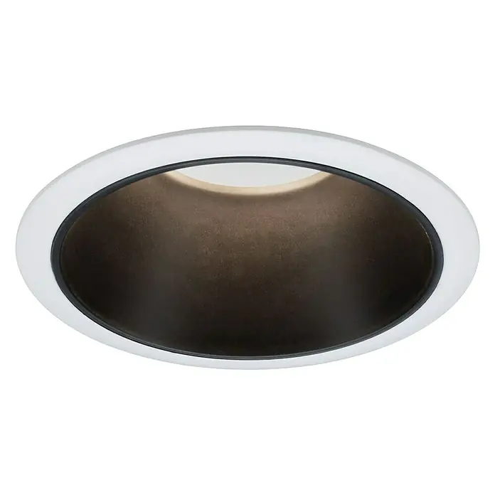 Paulmann LED-Einbauleuchte Cole - 6,5 W, Weiß/Schwarz, Warmweiß - Ansicht von unten