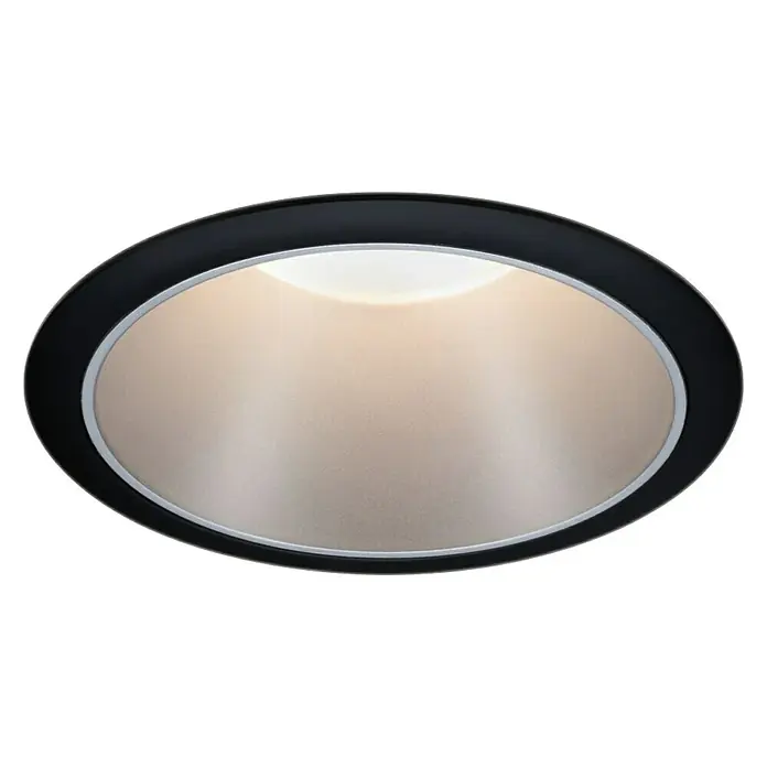 Paulmann LED-Einbauleuchte Cole - 19,5 W, Schwarz/Silber, Warmweiß - Ansicht von unten