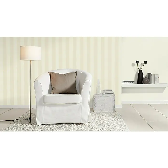 Rasch Poetry Vliestapete - Beige, Streifen, 10,05 x 0,53 m - Stimmungsaufnahme