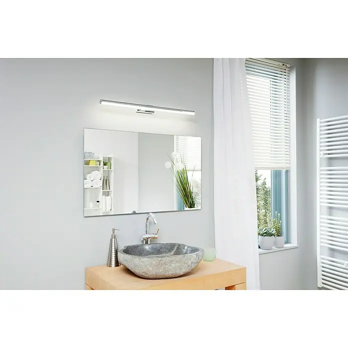 Eglo LED svjetiljka za ogledala - 14 W, Krom, D x Š x V: 78 x 12,5 x 5 cm - Živopisni prikaz