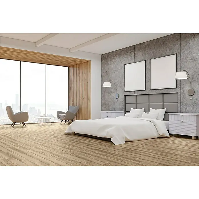 BHS Showroom Pavimento porcelánico Borealis - 15 x 90 cm, Arena - Foto ambiente