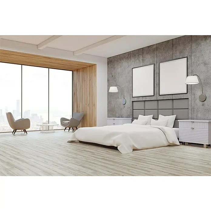 BHS Showroom Pavimento porcelánico Borealis - 15 x 90 cm, Grigio - Foto ambiente