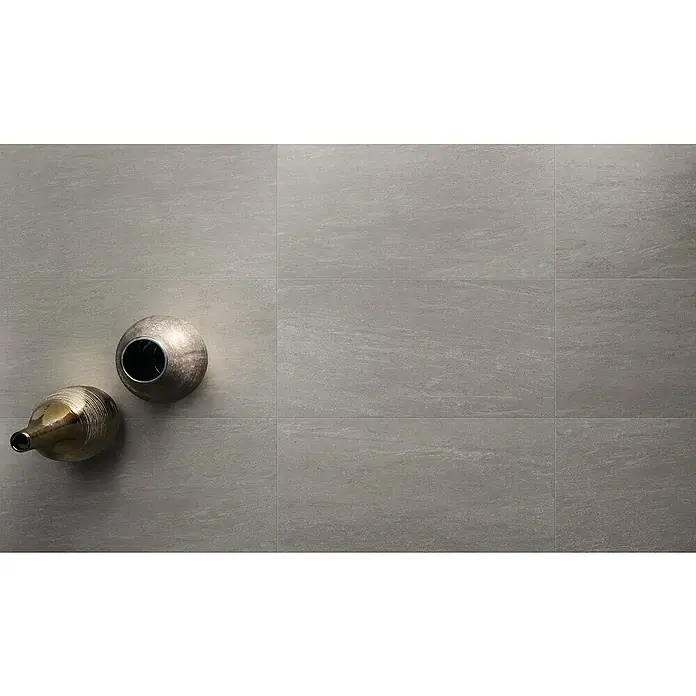 BHS Showroom Pavimento porcelánico Core - 30 x 60 cm, Gris, Rectificado, Efecto cemento - Foto ambiente