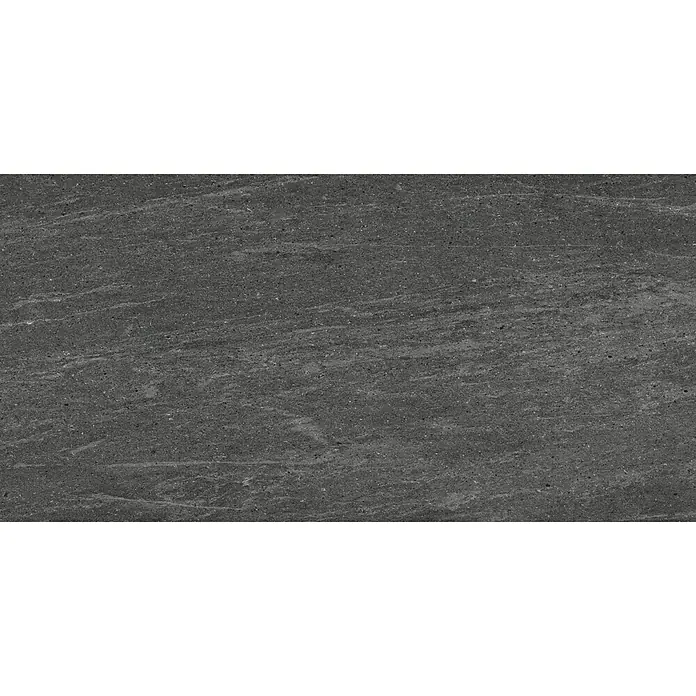BHS Showroom Pavimento porcelánico Core - 30 x 60 cm, Negro, Rectificado, Efecto cemento - Primer plano